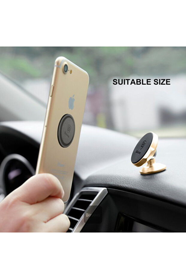 قطعه مغناطيس بديل لحامل الجوال من بيسوس - سلفر - 3