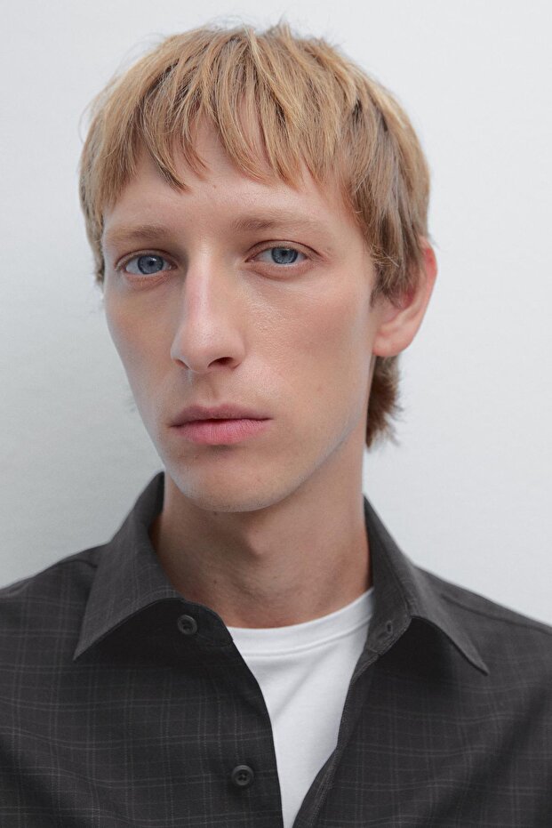 Regular fit kareli gömlek - 4