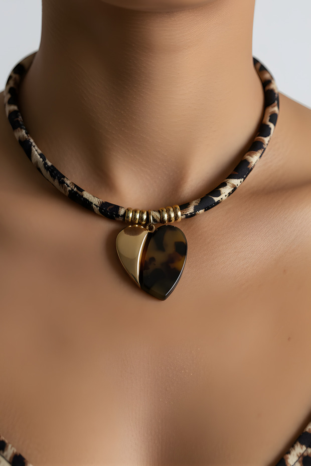 Blush Heart Çelik Kolye - 2