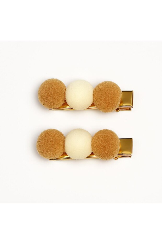 Set of 2 Girls' Plush Soft Model Elegant Buckle Set