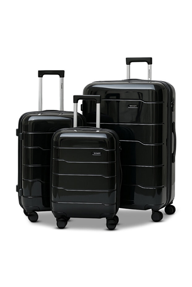 Hard Case 3 Piece Set (20/24/28 Inch) Luggage Lightweight, Unbreakable Suitcase, Secured Lock