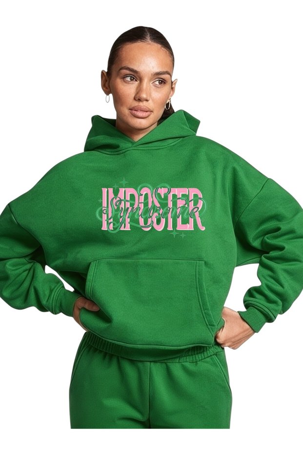 Unisex Imposter Colorful Custom Printed Cotton Oversize Hooded Sweatshirt