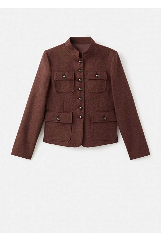 Cepli yün ceket - 3