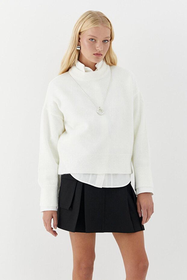 Basic Triko Kazak Ekru - 2