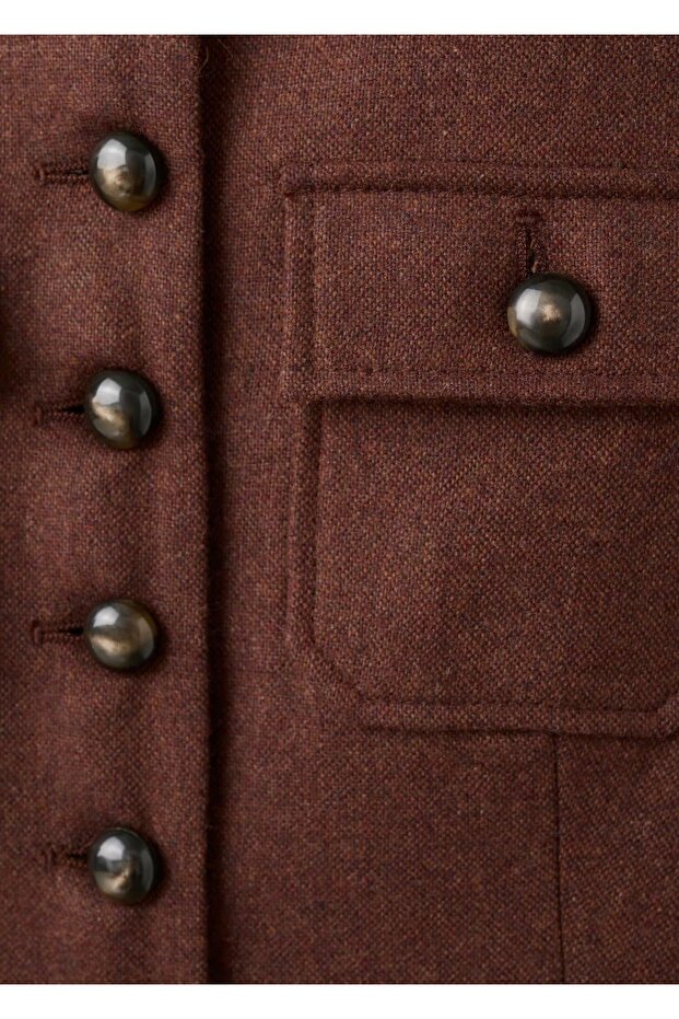 Cepli yün ceket - 6