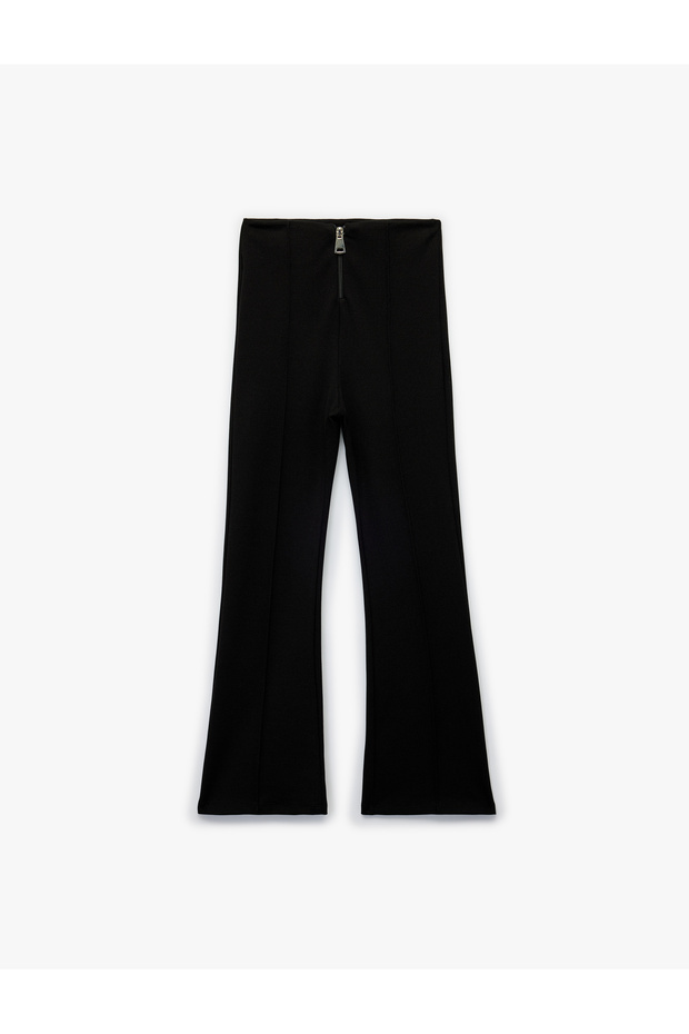 Viskose-Mischgewebe Slim Fit Basic-Hose - 1
