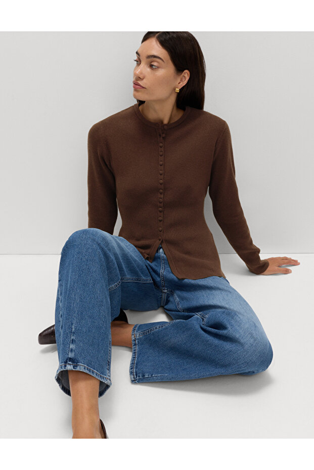 Soft Touch Yuvarlak Yaka Hırka - 3