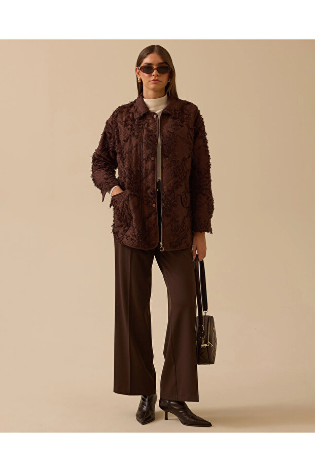 Patterned Textured Anorak - 1