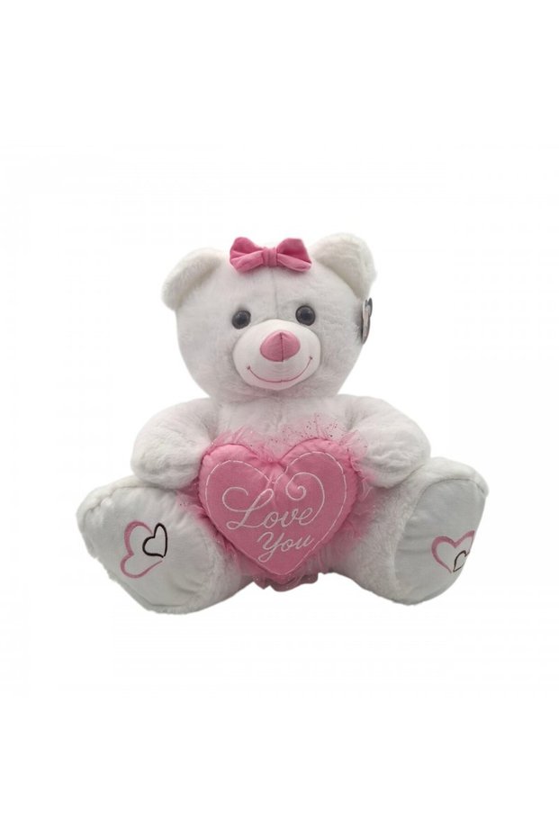 Pink Heart Bear 60 cm