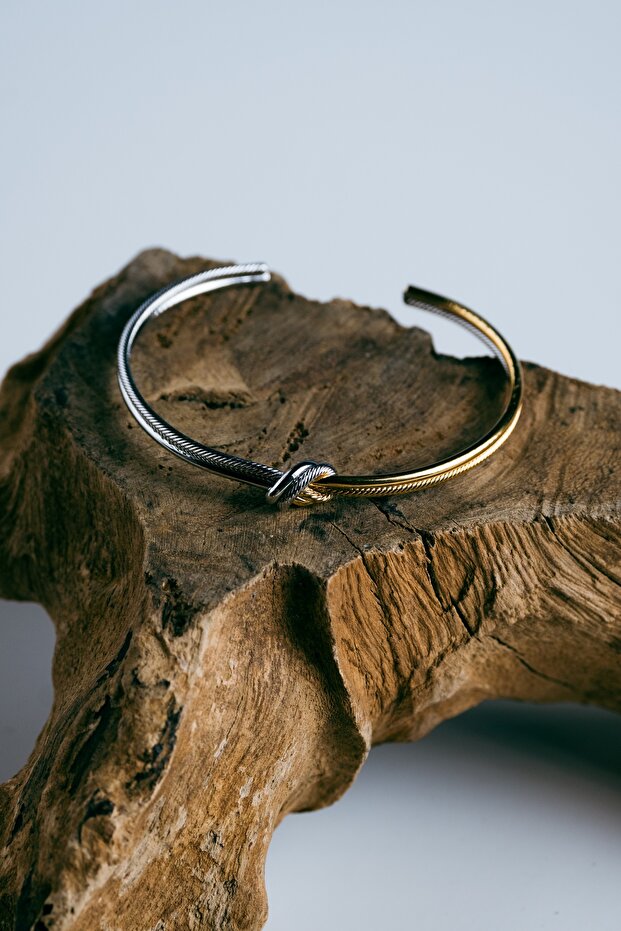 سوار رفيع ذو عقدتين بلونين - 1