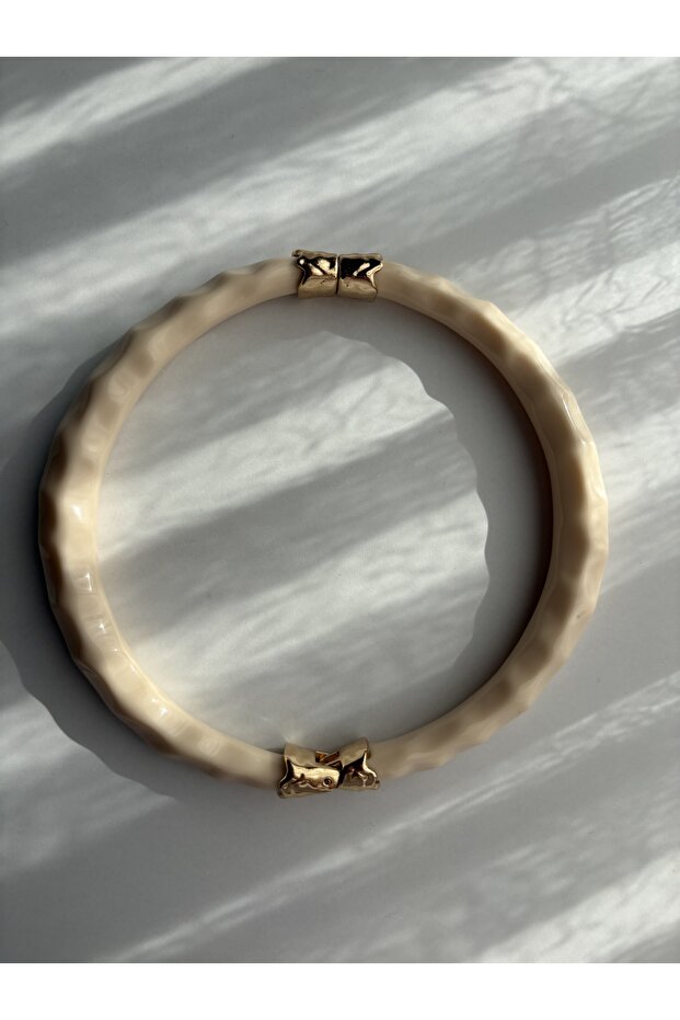 Krem Kemik Kolye - 1