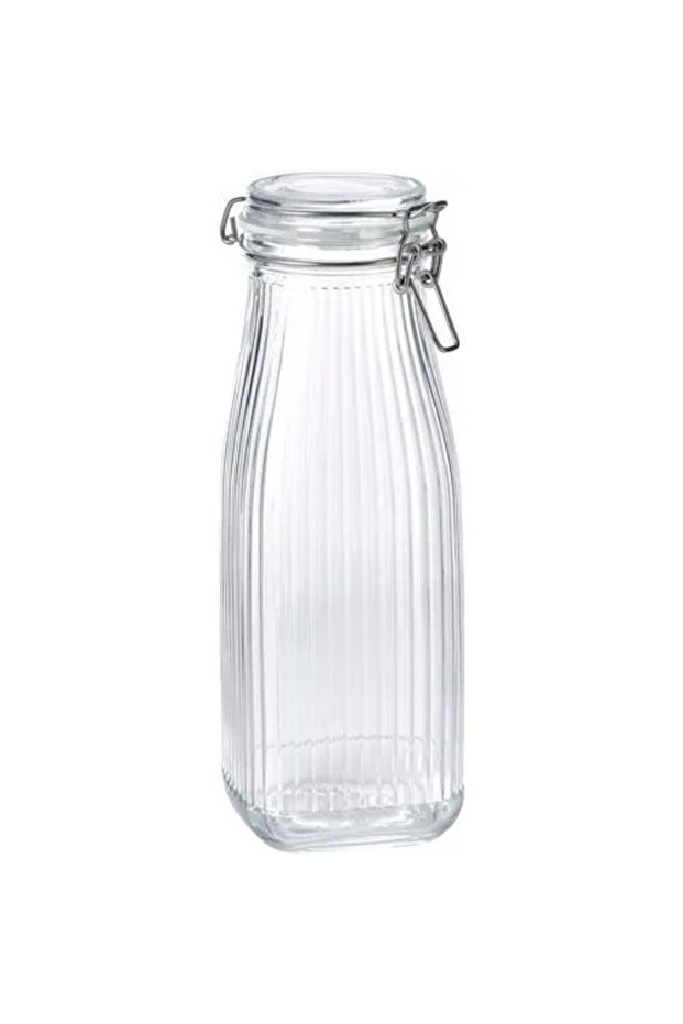 Thingy Turkey Premium Product Quality Manufacturing Durable Useful 1 Lt Glass Bottle with Lid Kössebär