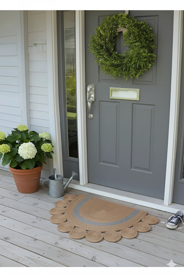 D Yarım Ay Kapı Önü Paspası Banyo Paspası - 1