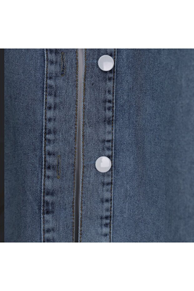 Kapşonlu Kot Kap - 3