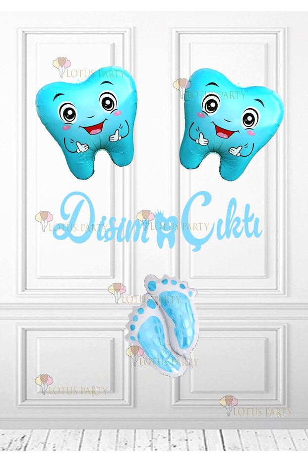 My First Tooth Came Out Celebration Products Tooth Foil Balloon First Step Foot Foil Balloon My First Tooth Came Out Text