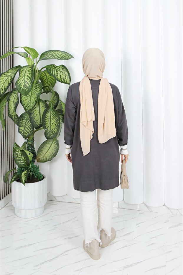 Sim Detaylı Merserize Tunik - 7