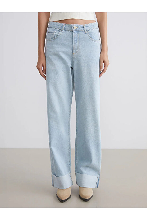 Lcw jeans indigo straight fit women's jean pants