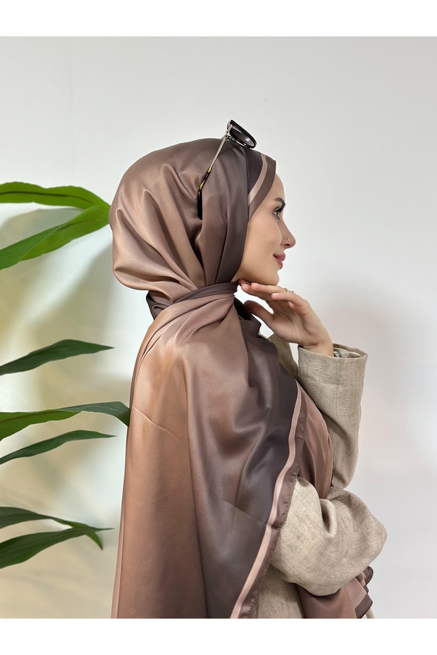 Modal Degrade Şal - Kahve - 3