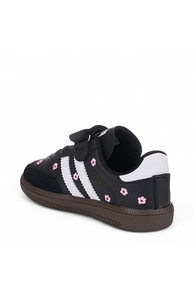 Çiçekli Kız Çocuk Sneaker, Kız Çocuk Spor Ayakkabı DAR KALIPTIR.LÜTFEN 1 NUMARA BÜYÜK ALINIZ - 2