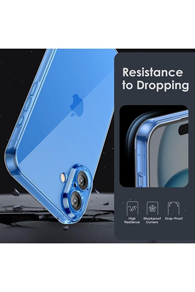 TPU Transparent Protective Case for Apple iPhone 16 Plus - 3