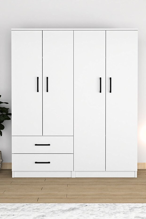 Loop 4 Kapak 2 Çekmeceli Gardrop - 1