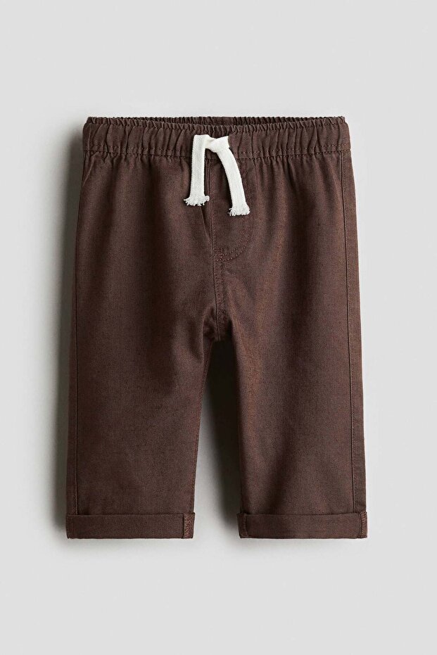 بنطلون رياضي من مزيج الكتان - 3