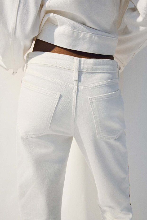 Straight Regular Side-striped jeans - 5