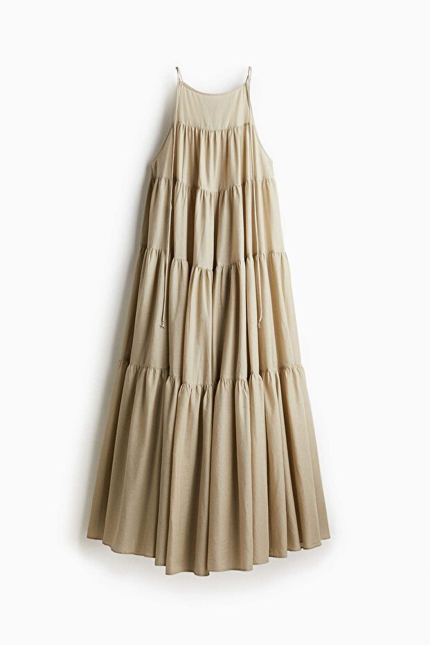 Tiered tie-strap dress