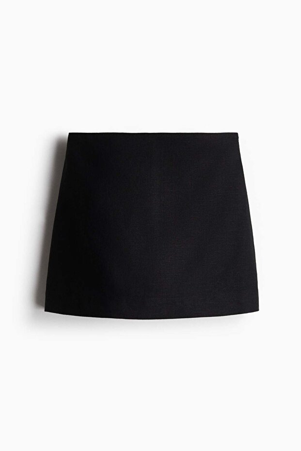 تنورة قصيرة من مزيج الكتان - 6