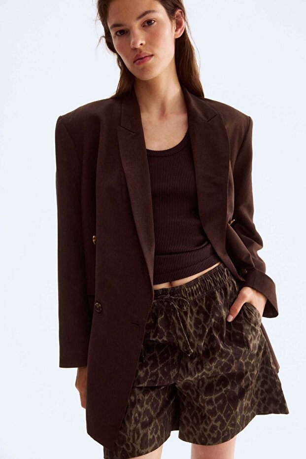 شورت قطني برباط - 1