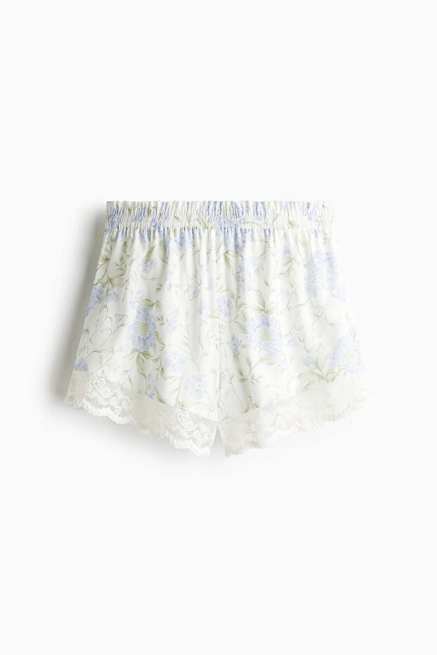 Lace-trimmed Ultra High Pull-on shorts