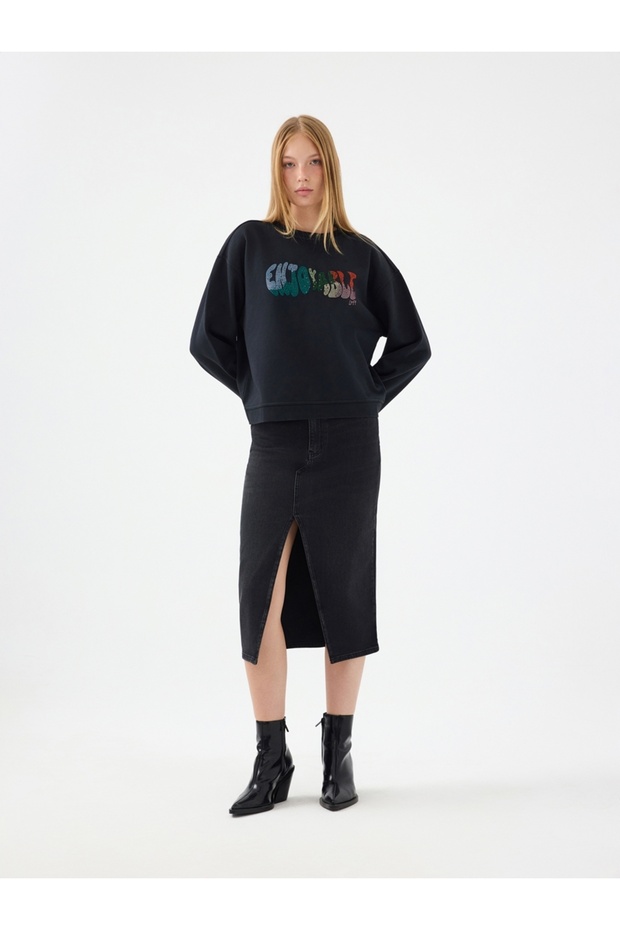 Regular Fit Kadın Sweatshirt - 2