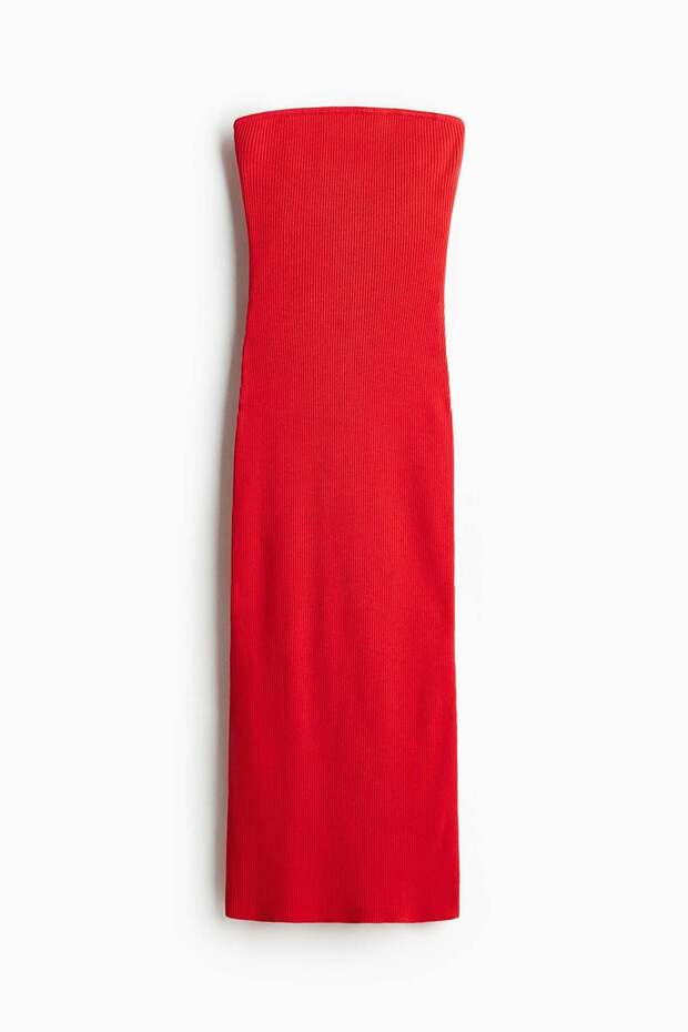 Ribbed tube dress