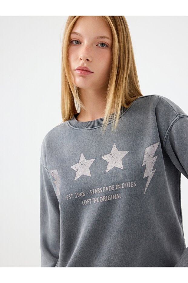 Regular Fit Kadın Sweatshirt - 4