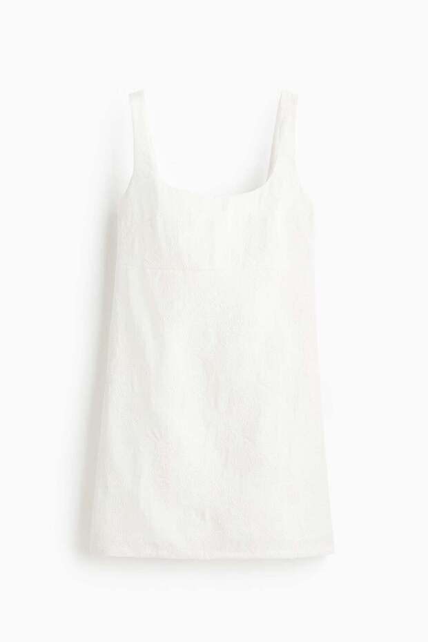 Embroidered mini dress