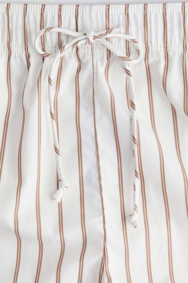 Cotton drawstring shorts - 4