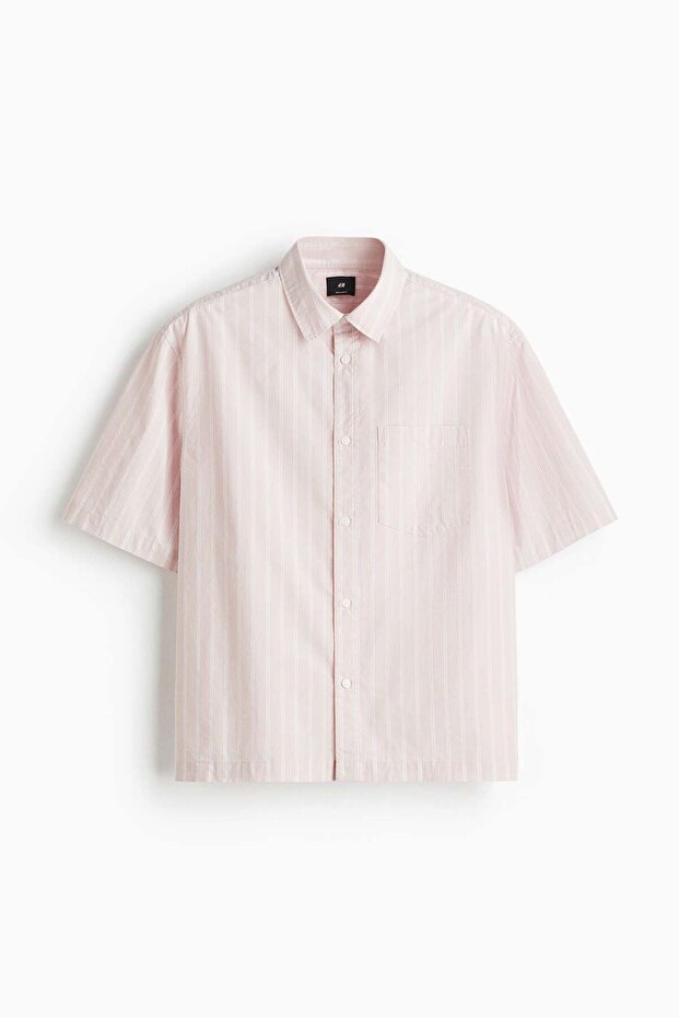 Regular Fit Boxy-style poplin shirt