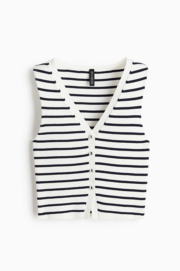 Button-front sweater vest - 5