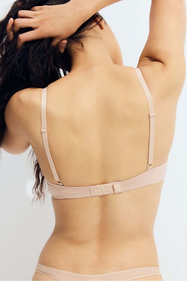 Non-wired microfibre push-up bra - 3