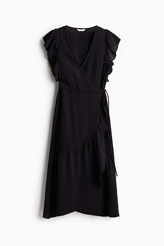 Muslin wrap dress