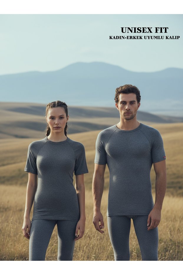 Arctic Short Sleeve Round Neck Unisex Thermal Underwear “For Skiing Outdoor and Daily Winter Use”