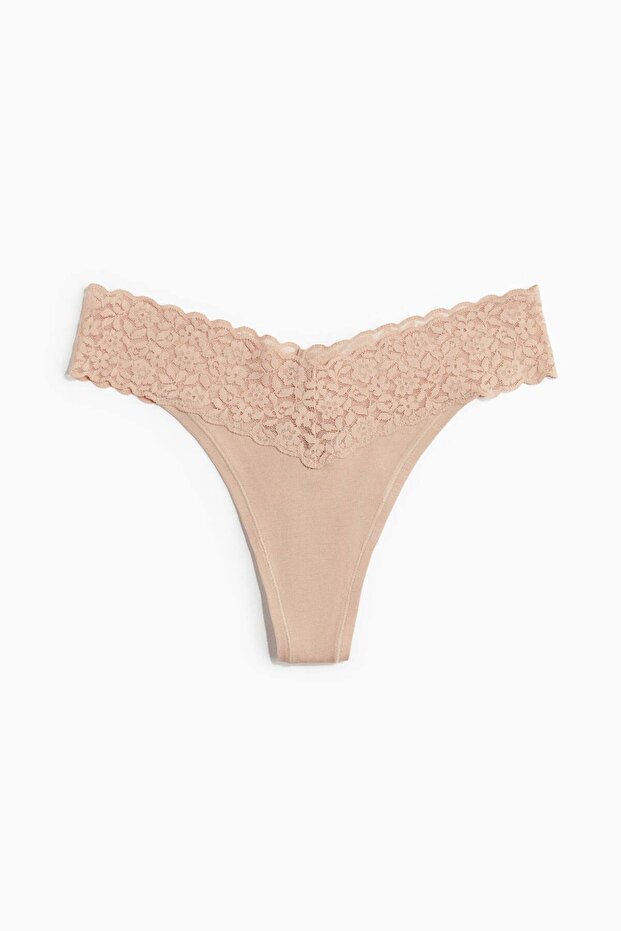 5-pack lace thong briefs
