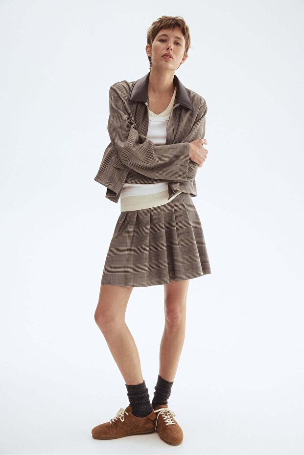 سترة ذات ياقة مبطنة - 1