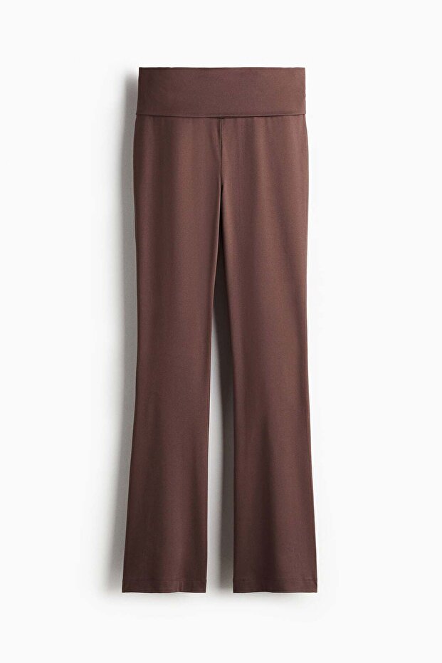 Soft-touch flared trousers - 4