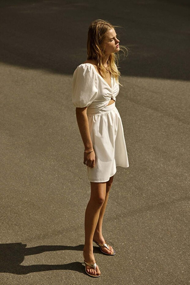 فستان بتفاصيل ملتوية - 2