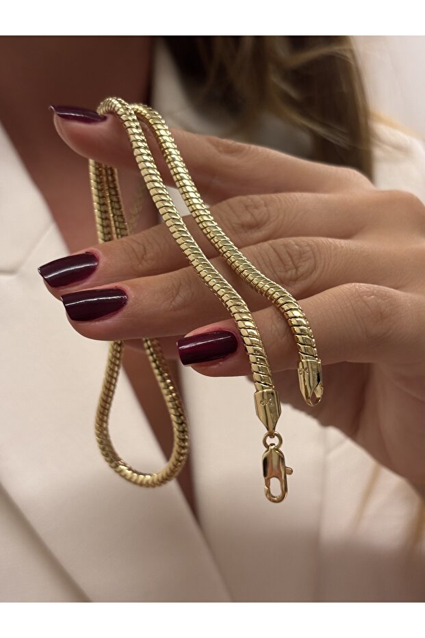 XUping 14K Snake Zincir Kolye - 1