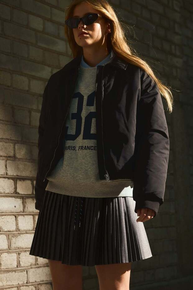 تنورة قصيرة مطوية - 1