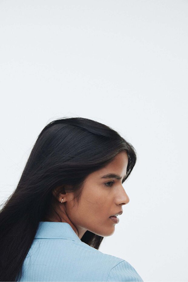 قميص بياقة مضلعة - 6