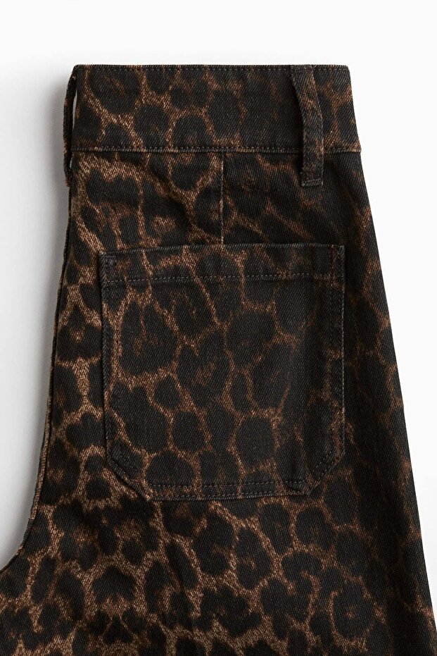 بنطلون جينز واسع وعالي الخصر - 7