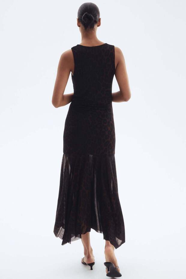 فستان شبكي منسدل - 5